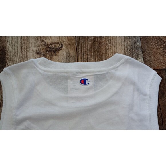 NWT Women's Champion Powerblend Muscle Tee in White, Size Medium - Picture 5 of 6